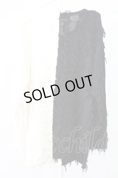 画像2: CIVARIZE / バイカラーフェザーヤーンニットプルオーバー F ブラックｘホワイト T-25-12-12-005-CI-to-YM-ZT (2)