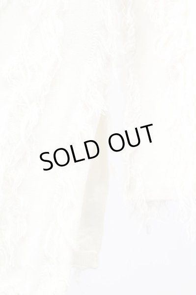 画像4: CIVARIZE / バイカラーフェザーヤーンニットプルオーバー F ブラックｘホワイト T-25-12-12-005-CI-to-YM-ZT (4)