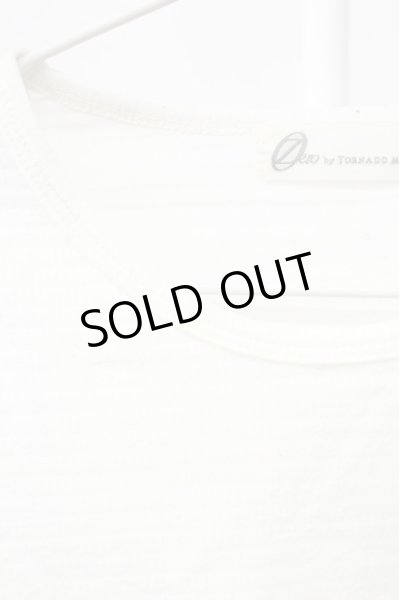 画像3: Zero by TORNADO MART / エンボスワッフル長袖カットソー M ホワイト T-25-12-12-001-Ze-to-YM-ZT136 (3)