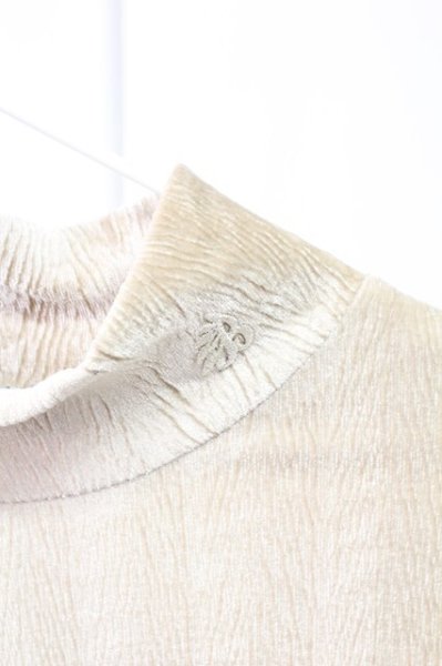 画像3: BUFFALO BOBS / UGIAYA-MOCK(スギアヤ－モック)ベロアヘリンボーントップス 1-2 シャンパンゴールド T-25-12-12-006-BU-to-YM-ZT (3)