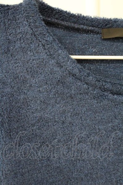 画像3: NO ID. / ビキューレラムパイルC/Nニット 2 ネイビー T-25-12-12-007-NO-to-YM-ZT (3)