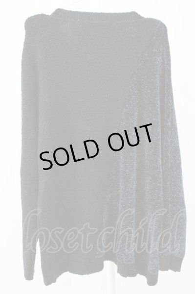 画像2: NO ID. BLACK / 切替ドルマンスリーブプルオーバーニット ONE ネイビーｘブラック T-25-12-12-008-NO-to-YM-ZT136 (2)