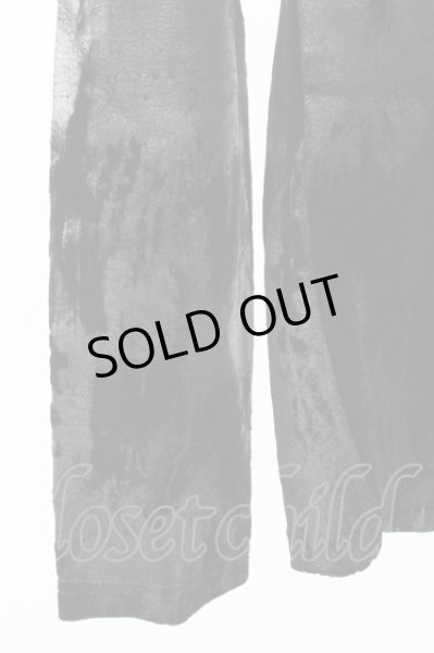 画像4: TORNADO MART / 箔加工ベルベットストレッチVネック M ブラック T-25-12-12-009-TO-to-YM-ZT (4)