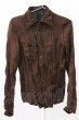 画像1: MURDER LICENSE / フェイクスウェードウエスタンシャツ 44 ダークブラウン T-25-12-12-010-MU-sh-YM-ZT (1)
