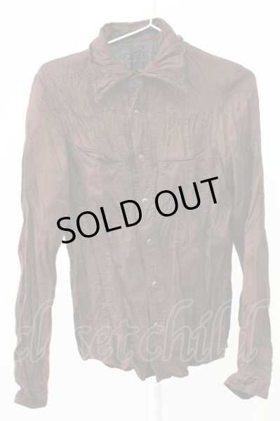 画像1: MURDER LICENSE / フェイクスウェードウエスタンシャツ 44 ダークブラウン T-25-12-12-010-MU-sh-YM-ZT (1)