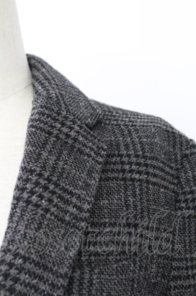 画像4: GOSTAR DE FUGA / ParityBit ツイードチェックテーラードジャケット 46 グレー T-25-12-12-013-GO-ja-YM-ZT (4)