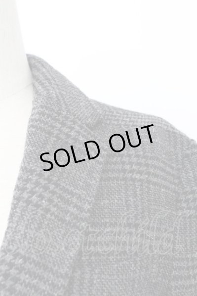 画像4: GOSTAR DE FUGA / ParityBit ツイードチェックテーラードジャケット 46 グレー T-25-12-12-013-GO-ja-YM-ZT042 (4)