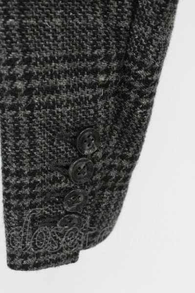 画像7: GOSTAR DE FUGA / ParityBit ツイードチェックテーラードジャケット 46 グレー T-25-12-12-013-GO-ja-YM-ZT (7)