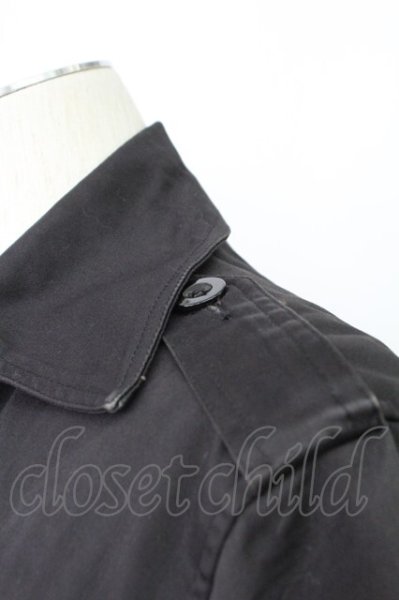 画像4: Roshell / コットンツイルトレンチコート L ブラック T-25-12-12-014-Ro-ou-YM-ZT (4)