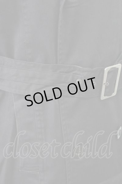 画像6: Roshell / コットンツイルトレンチコート L ブラック T-25-12-12-014-Ro-ou-YM-ZT-M013 (6)