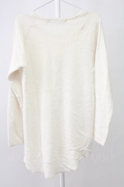 画像2: NO ID. BLACK / ウールパイルロングニットソー 1 ホワイト T-25-12-12-002-NO-to-YM-ZT (2)