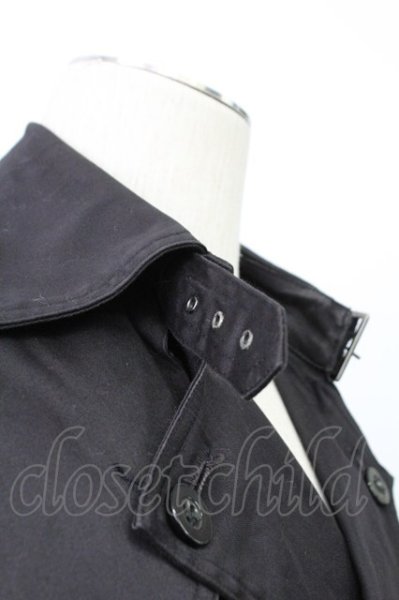 画像8: Roshell / コットンツイルトレンチコート L ブラック T-25-12-12-014-Ro-ou-YM-ZT (8)