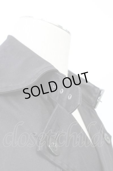 画像8: Roshell / コットンツイルトレンチコート L ブラック T-25-12-12-014-Ro-ou-YM-ZT-M013 (8)