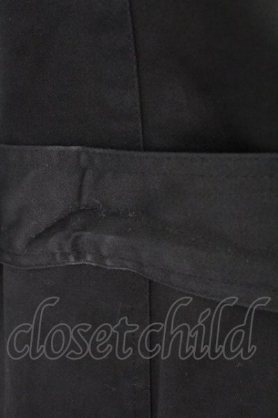 画像11: Roshell / コットンツイルトレンチコート L ブラック T-25-12-12-014-Ro-ou-YM-ZT (11)