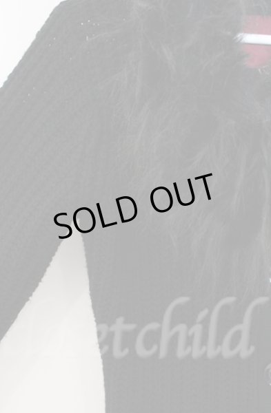 画像2: SEANA / ファーフード付きケーブルニットカーディガン M ブラック T-25-12-13-025-SE-to-YM-ZT1213N (2)