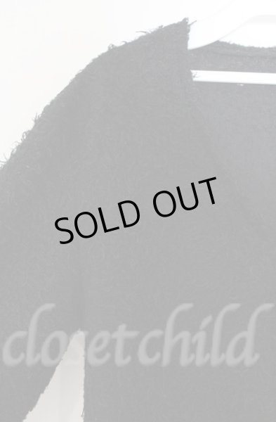 画像2: SEANA / シャギーVネックニットソー L ブラック T-25-12-13-030-SE-to-YM-ZT009 (2)