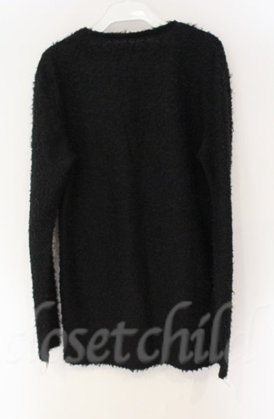 画像3: SEANA / シャギーVネックニットソー L ブラック T-25-12-13-030-SE-to-YM-ZT1213N (3)