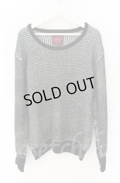 画像1: SEANA / MIXニットプルオーバー L ブラックｘホワイト T-25-12-13-033-SE-to-YM-ZT1213N (1)