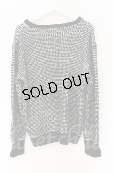 画像3: SEANA / MIXニットプルオーバー L ブラックｘホワイト T-25-12-13-033-SE-to-YM-ZT1213N (3)