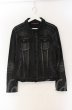 画像1: SEANA / ダメージストレッチデニムジャケット L ブラック T-25-12-13-035-SE-ja-YM-ZT1213N (1)
