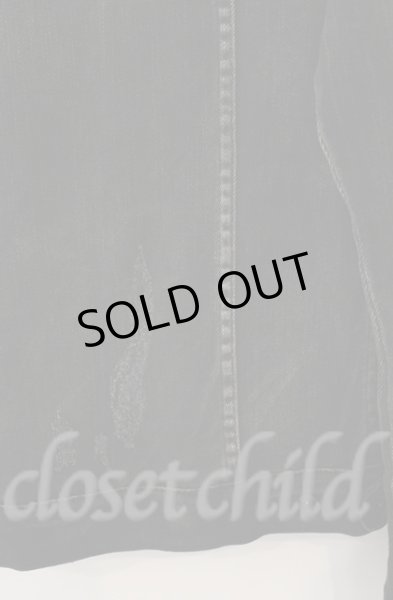 画像4: SEANA / ダメージストレッチデニムジャケット L ブラック T-25-12-13-035-SE-ja-YM-ZT010 (4)