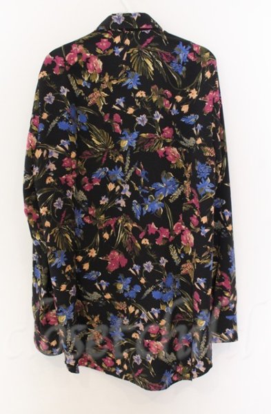 画像2: GalaabenD / Peファイユボタニカルプリントシャツ ｍ ブラック T-25-12-13-004-Ga-sh-YM-ZT1213P (2)