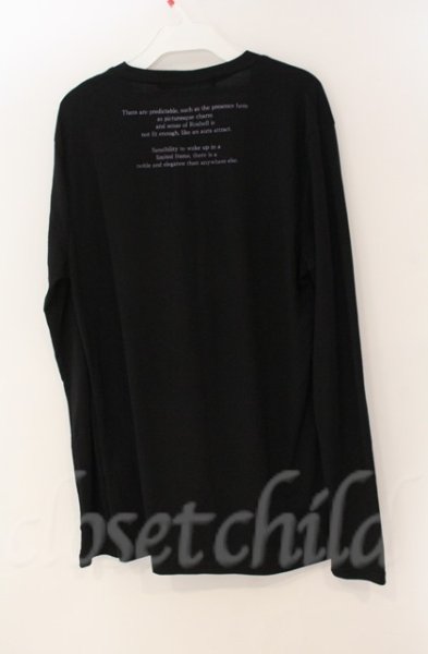 画像3: SEANA / ローズプリントVネックカットソー L ブラック T-25-12-13-040-SE-ts-YM-ZT1213N (3)