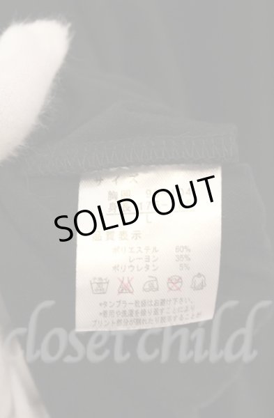 画像4: SEANA / ローズプリントVネックカットソー L ブラック T-25-12-13-040-SE-ts-YM-ZT1213N (4)