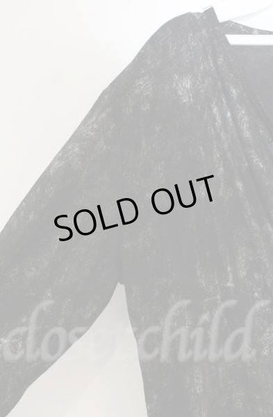 画像2: SEANA / グリッター総柄ドレープネックカットソー L シルバーｘブラック T-25-12-13-042-SE-to-YM-ZT1213N (2)