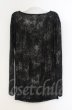 画像3: SEANA / グリッター総柄ドレープネックカットソー L シルバーｘブラック T-25-12-13-042-SE-to-YM-ZT1213N (3)