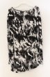 画像3: SEANA / ブリーチ総柄ドレープネックカットソー L ブラックｘホワイト T-25-12-13-043-SE-ts-YM-ZT1213N (3)