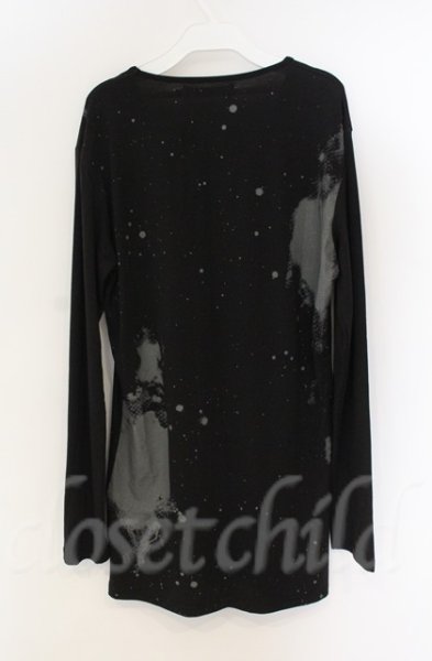 画像3: SEANA / スプラッシュペイントロングカットソー L ブラック T-25-12-13-046-SE-to-YM-ZT1213N (3)
