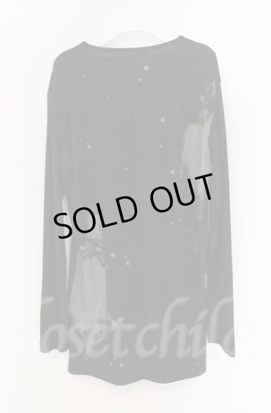 画像3: SEANA / スプラッシュペイントロングカットソー L ブラック T-25-12-13-046-SE-to-YM-ZT1213N (3)