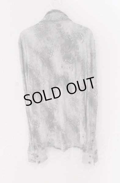 画像2: FUGA / レイヤード襟ペイズリーストレッチシャツ 44 グレー T-25-12-13-006-FU-sh-YM-ZT1213P (2)