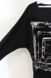 画像2: SEANA / 額縁プリントUネックカットソー L ブラック T-25-12-13-051-SE-to-YM-ZT1213N (2)