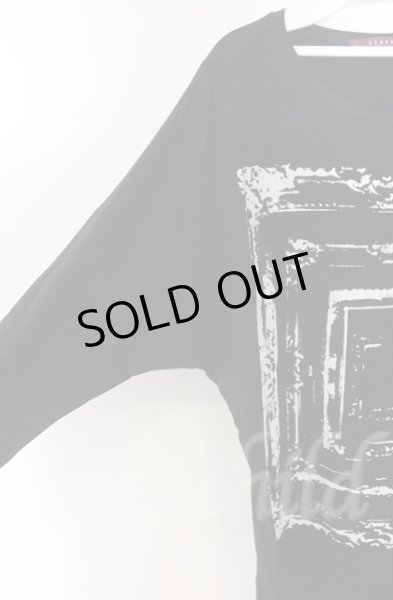 画像2: SEANA / 額縁プリントUネックカットソー L ブラック T-25-12-13-051-SE-to-YM-ZT1213N (2)