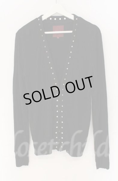 画像1: SEANA / スパイクスタッズカーディガン L ブラック T-25-12-13-053-SE-to-YM-ZT029 (1)