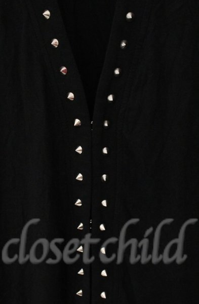 画像2: SEANA / スパイクスタッズカーディガン L ブラック T-25-12-13-053-SE-to-YM-ZT1213N (2)