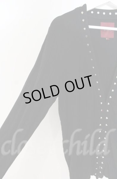 画像3: SEANA / スパイクスタッズカーディガン L ブラック T-25-12-13-053-SE-to-YM-ZT029 (3)