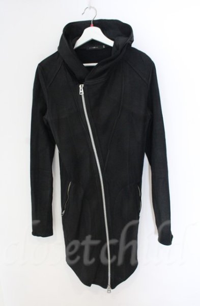 画像1: CIVARIZE / Zenith コーティングロングZIPパーカー 44 ブラック T-25-12-13-007-CI-to-YM-ZT1213P (1)