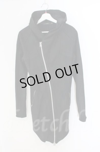 画像1: CIVARIZE / Zenith コーティングロングZIPパーカー 44 ブラック T-25-12-13-007-CI-to-YM-ZT106 (1)