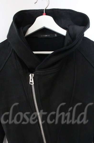 画像2: CIVARIZE / Zenith コーティングロングZIPパーカー 44 ブラック T-25-12-13-007-CI-to-YM-ZT1213P (2)