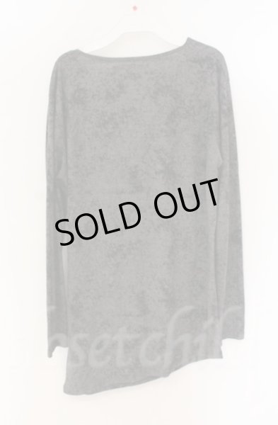 画像3: SEANA / ドレープネックアシンメトリーロングカットソー L グレー T-25-12-13-057-SE-to-YM-ZT1213N (3)