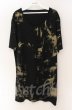 画像1: SEANA / 総柄プリントUネックロングTシャツ XL ブラック T-25-12-13-059-SE-ts-YM-ZT1213N (1)