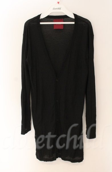 画像1: SEANA / ロングカーディガン L ブラック T-25-12-13-061-SE-to-YM-ZT1213N (1)