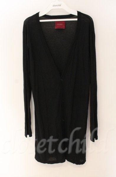 画像1: SEANA / ロングカーディガン  ブラック T-25-12-13-063-SE-to-YM-ZT1213N (1)