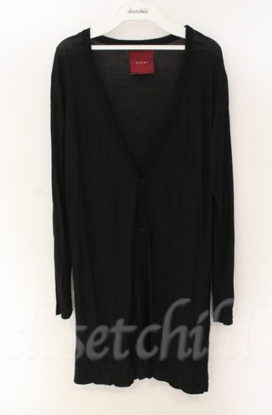 画像1: SEANA / ロングカーディガン  ブラック T-25-12-13-065-SE-to-YM-ZT1213N (1)