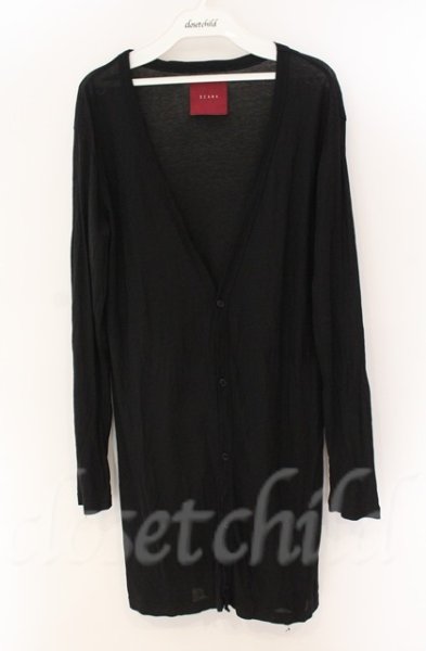 画像1: SEANA / ロングカーディガン  ブラック T-25-12-13-066-SE-to-YM-ZT1213N (1)