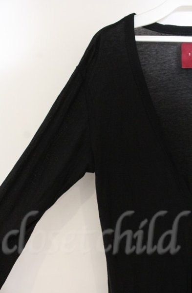 画像2: SEANA / ロングカーディガン  ブラック T-25-12-13-066-SE-to-YM-ZT1213N (2)