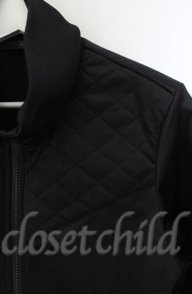 画像2: NO ID. / キルティング切り替えトラックジャージ ジャケット 1 ブラック T-25-12-13-008-NO-ja-YM-ZT1213P (2)